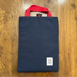 Topo Designs IPad Bag - Navy/Red - NWOT